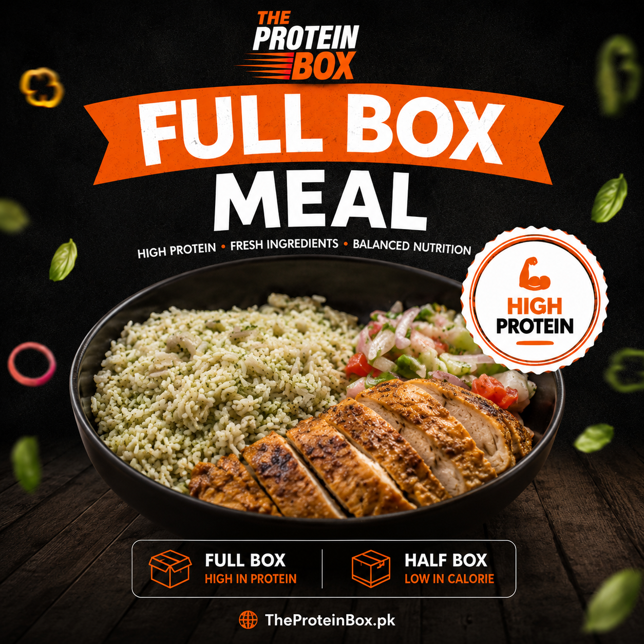 High protein meal bowl