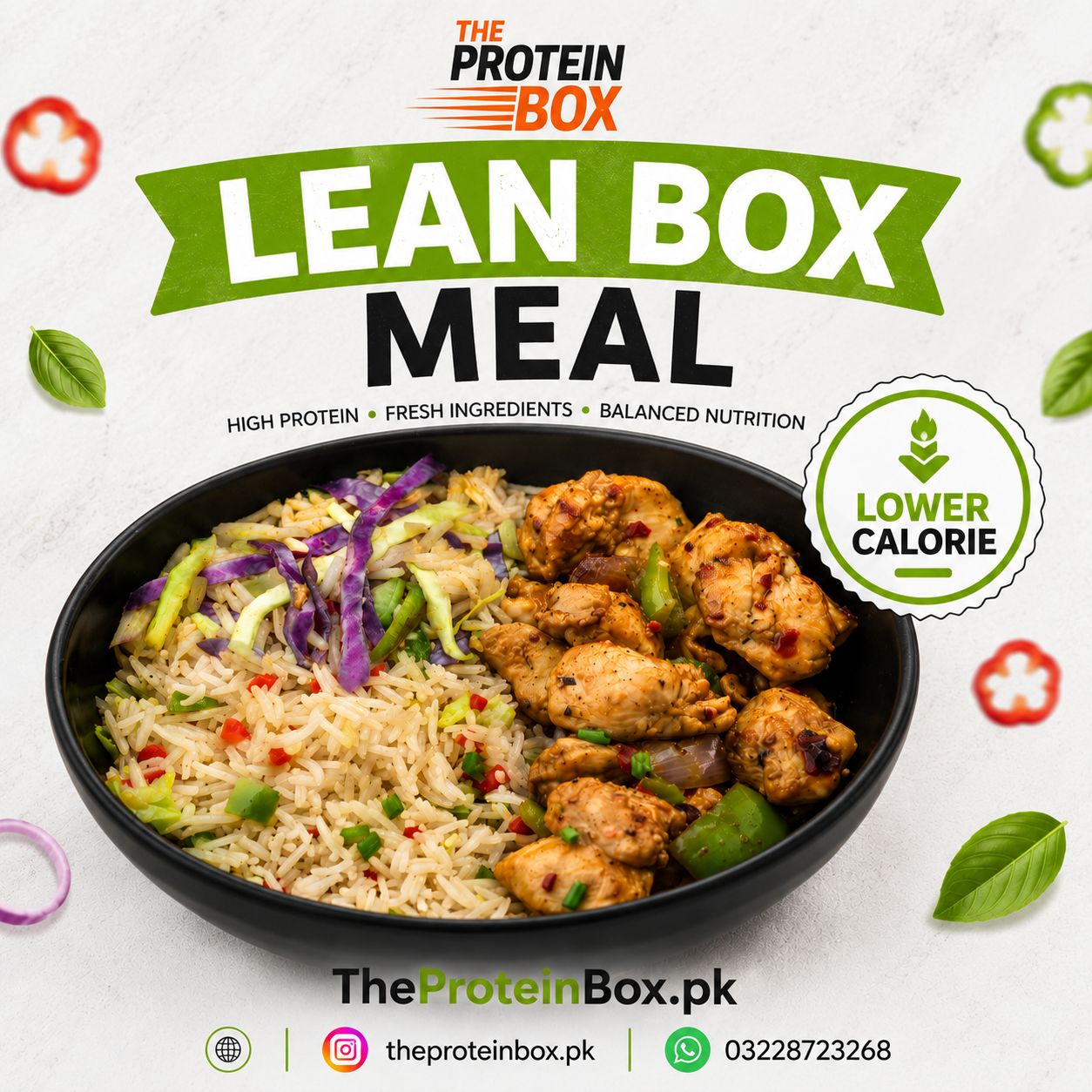 Healthy chicken meal